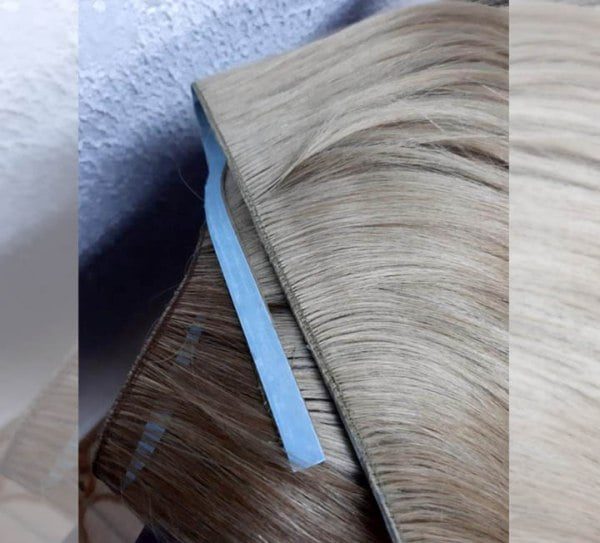 Mega hair de fita adesiva invisivel