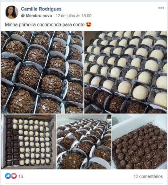 Curso Brigadeiro Gourmet Lucrativo 2.0 alunas