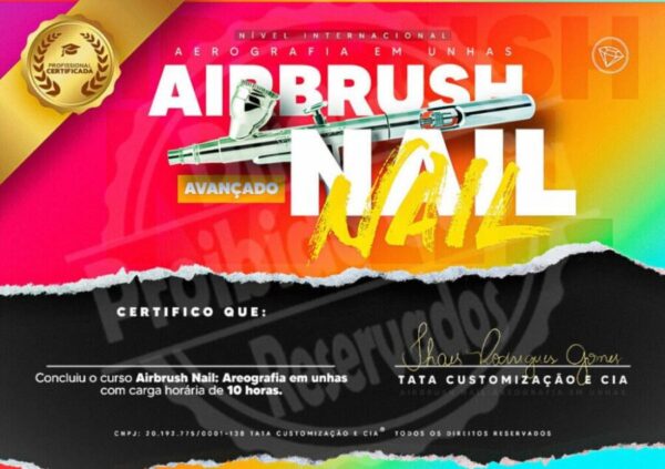 Curso Completo Airbrush Nail - Aerografia em Unhas