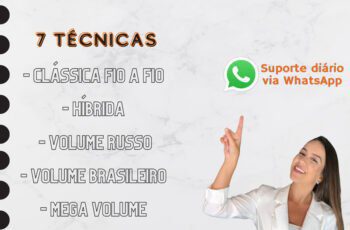 são de Cílios Clássica Híbrida Volume Russo e Brasileiro