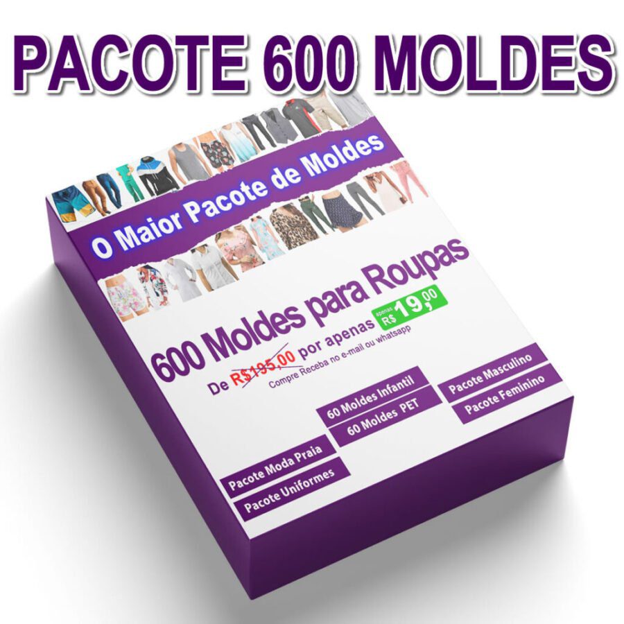 Pacote 600 moldes