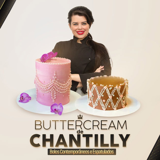 BUTTERCREAM DE CHANTILLY - Bolos Contemporâneos e Espatulados Amélia Lino