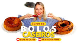 Curso de Bolos Caseiros sem Açúcar e sem Adoçante