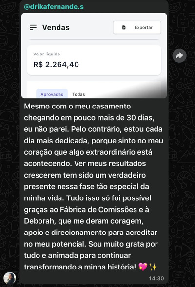 curso Fábrica de Comissões Deborah Oliveira